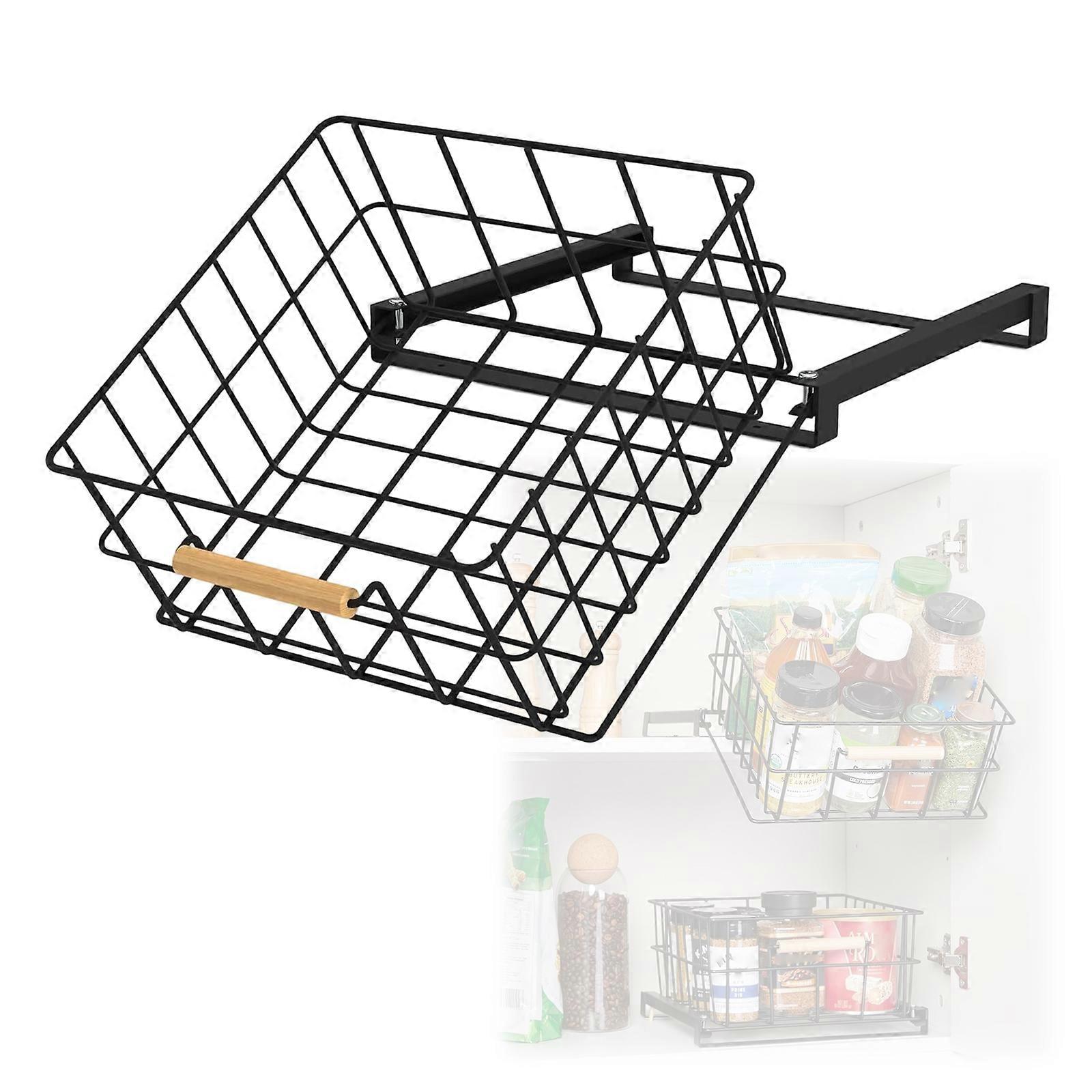 Vertical Seasoning Rack Drop Down Design With Tiered Organization Spring Buffer Mechanism For Effortlessly Access Multicolor