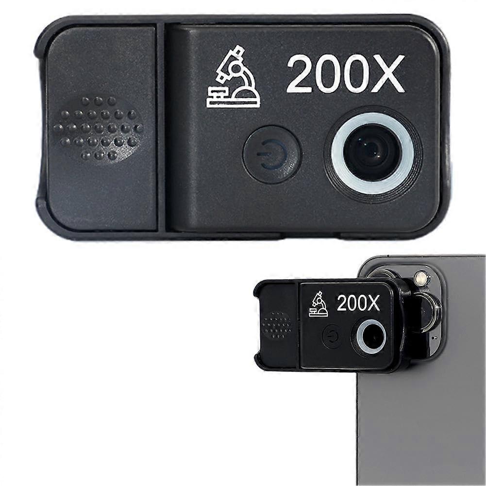 200x Smartphone Microscope Lens with CPL Filter, Contrast Macro Lens for iPhone and Android
