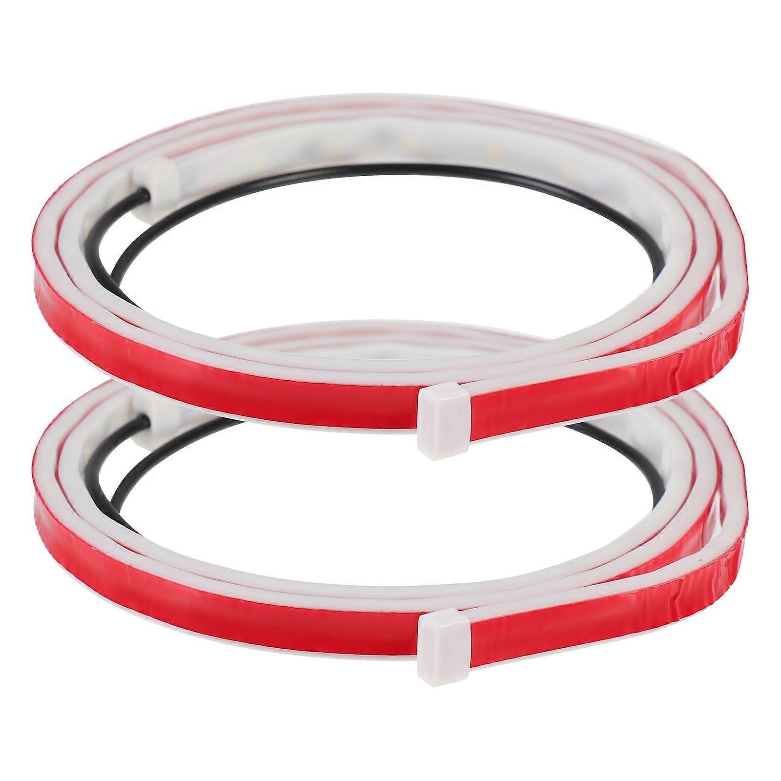 Interior Car Lights Strip Lighting For Vehicles Avoid Collision Increase Sensitivity 120X1.2cm 2Pcs