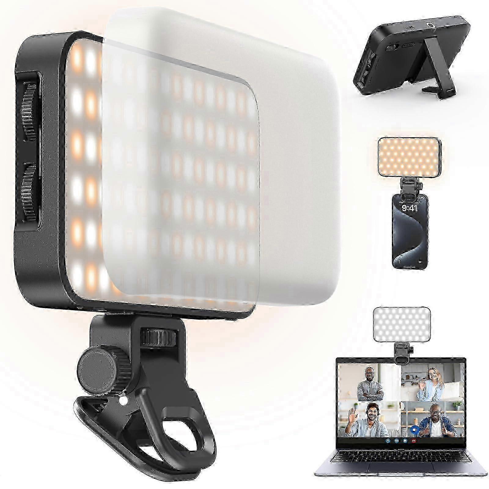 Clip-On Rechargeable Selfie Light for Video Calls