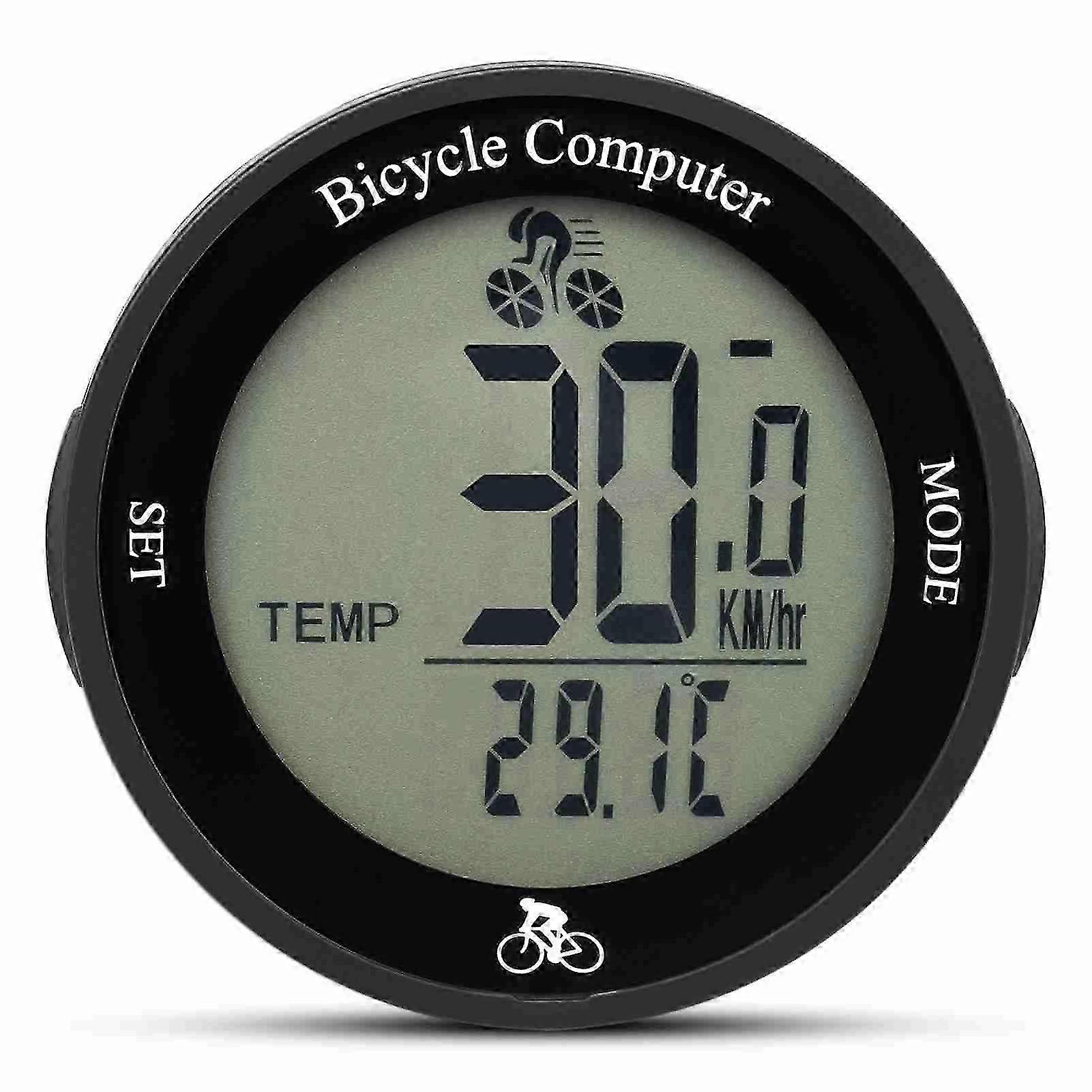 Bike Computer LED Backlight Multifunction Round Wireless Cycle Computer Cycling Odometer  A-X Edition 0116