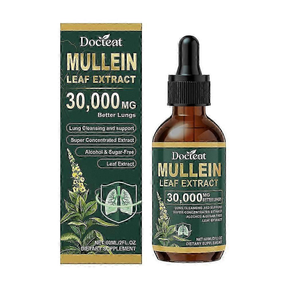 Mullein Leaf Extract for Lungs, Natural Mullein Leaf Extract Mullein Drops for Lungs