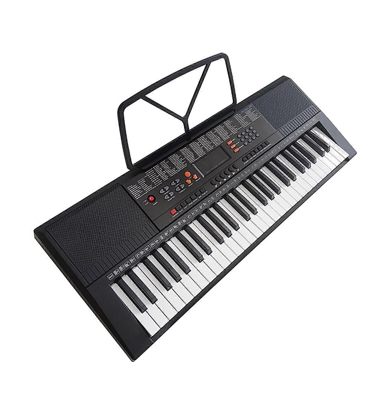 54 Key Portable Electronic Keyboard with 128 Sounds and Builtin Learning Tools for Beginners