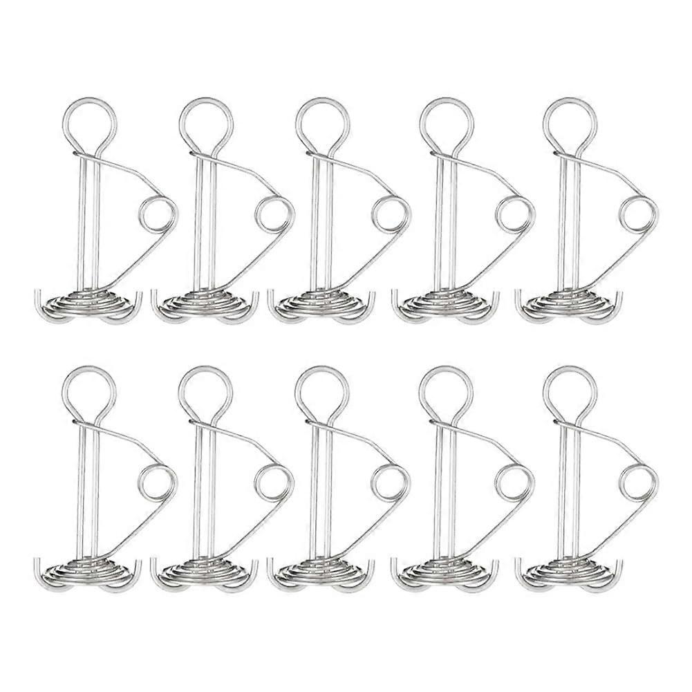 Retractable Stainless Steel Tent Spring Stakes Windproof Deck Pegs for Outdoor Camping