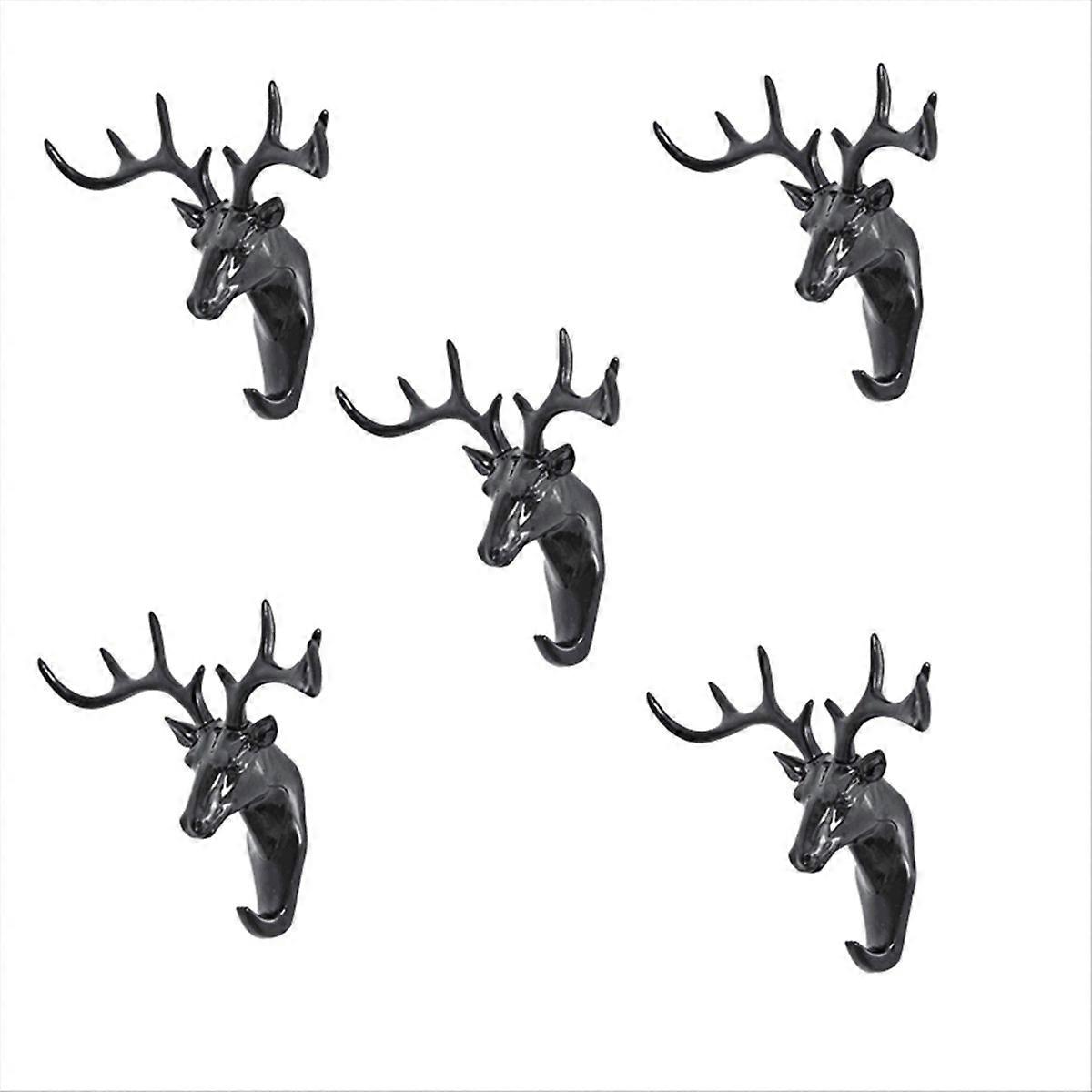 Deer shape home decoration hook wall shelf