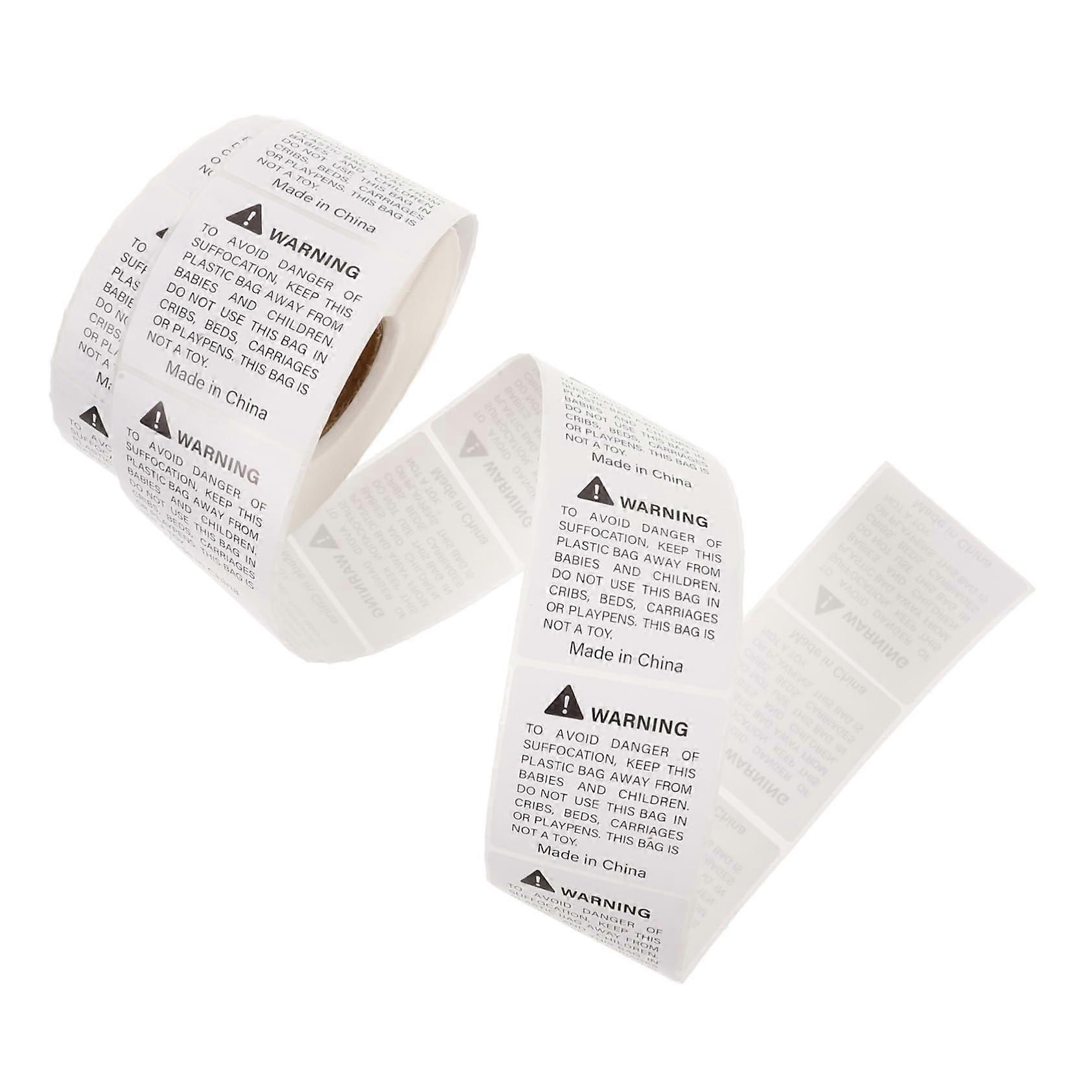 Warning Labels Roll with Clear Hazard Warnings, SelfAdhesive Fragile Stickers for Packaging