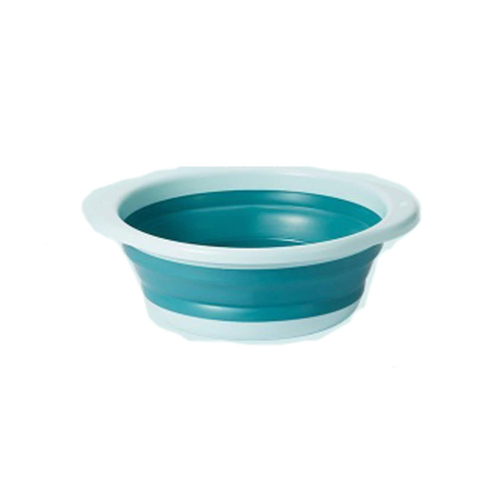 Collapsible Wash Basin Blue Size 3, Foldable SpaceSaving Dishwashing Container for Camping