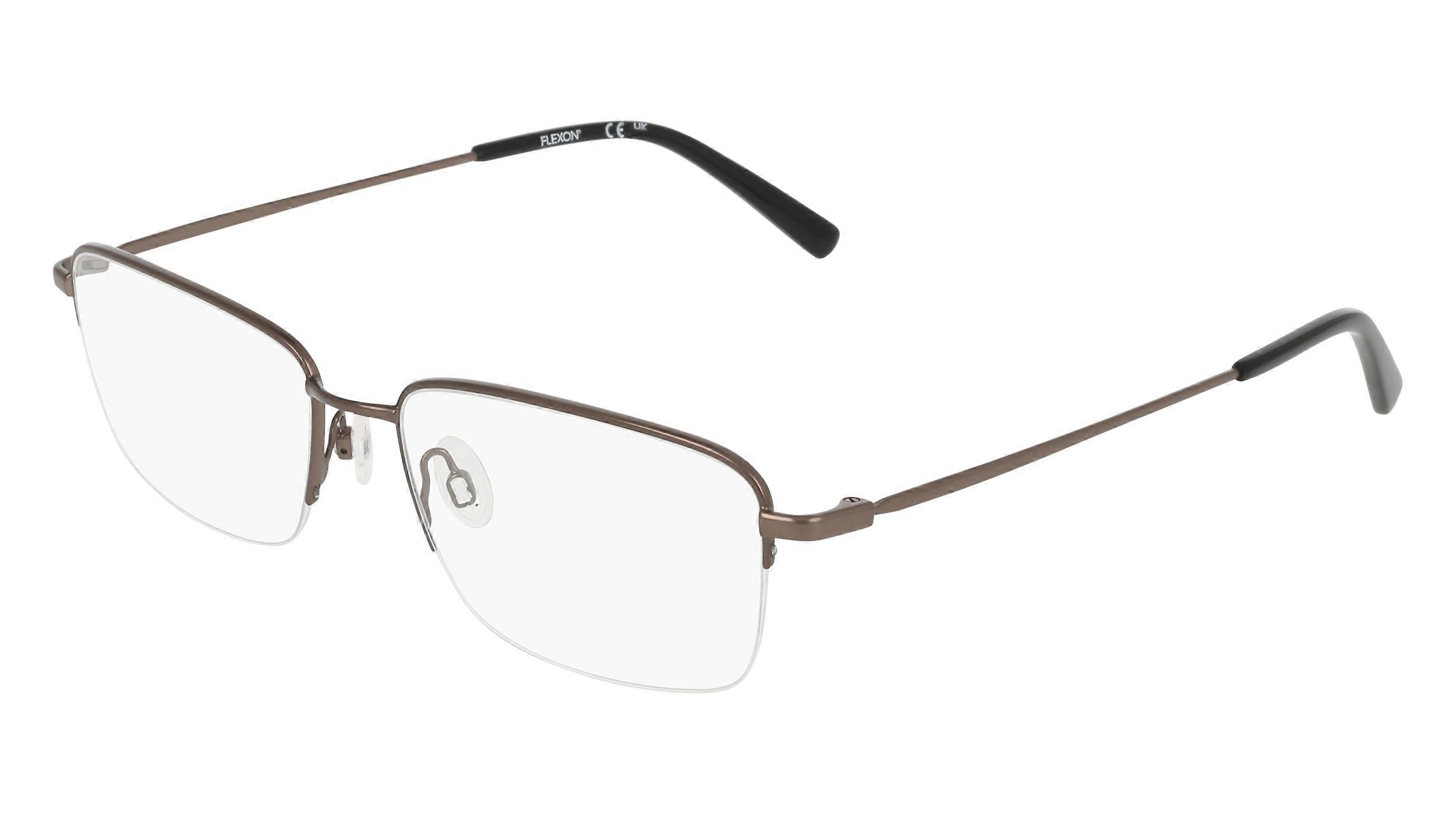 Eyewear Frames FLEXON FLEXON H6100 202 SATIN COFFEE 56/17/150 MALE