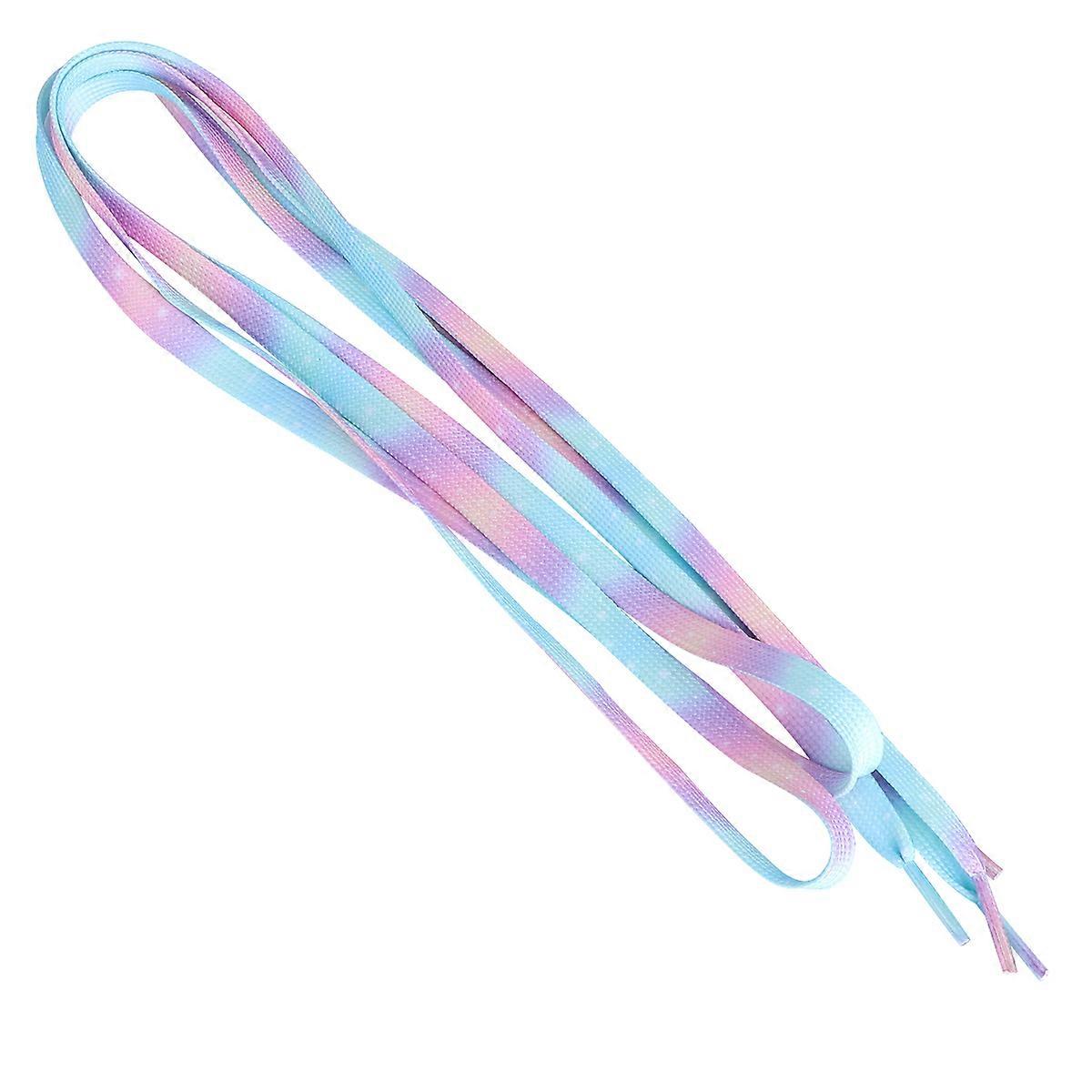 Candy Color Laces Dyeing Gradient Shoelace Multi Purpose Shoes 140CM Flat Cool Design 2Pair