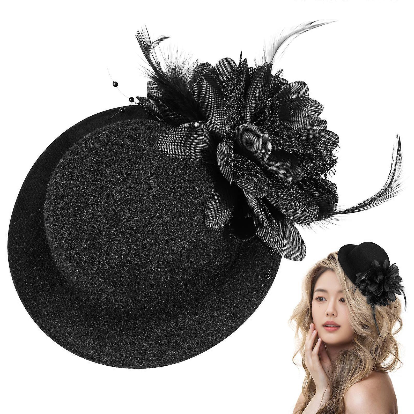 Bride Hat Mini Decorative Hair Clip Hat for Decoration