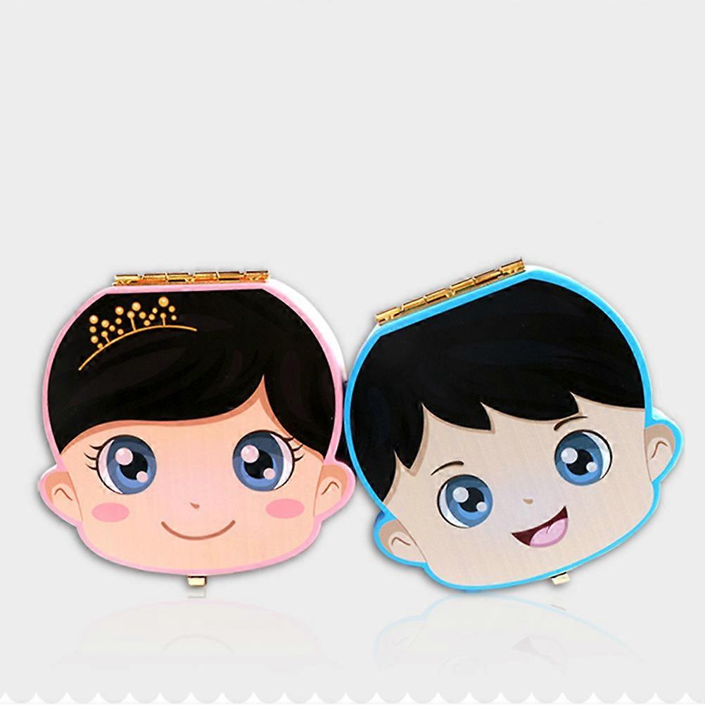 Baby Teeth Box Wooden Storage Container for Keepsake Gift