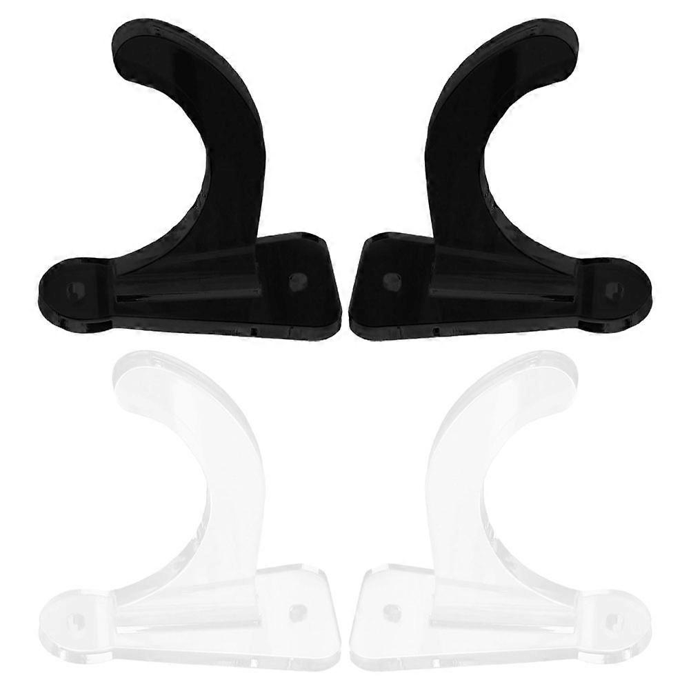 Baseball Bat Wall Mount Acrylic Display Holder for Horizontal Bat Storage 4Sets