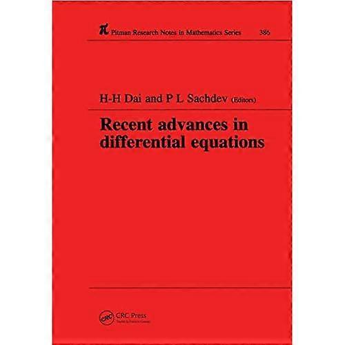 Recent advances in differential equations