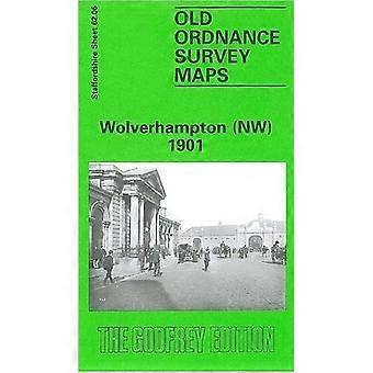 Wolverhampton (nordwestlich) (alte O.S Karten von Staffordshire) [Faksimile] [gefalteten Karte]
