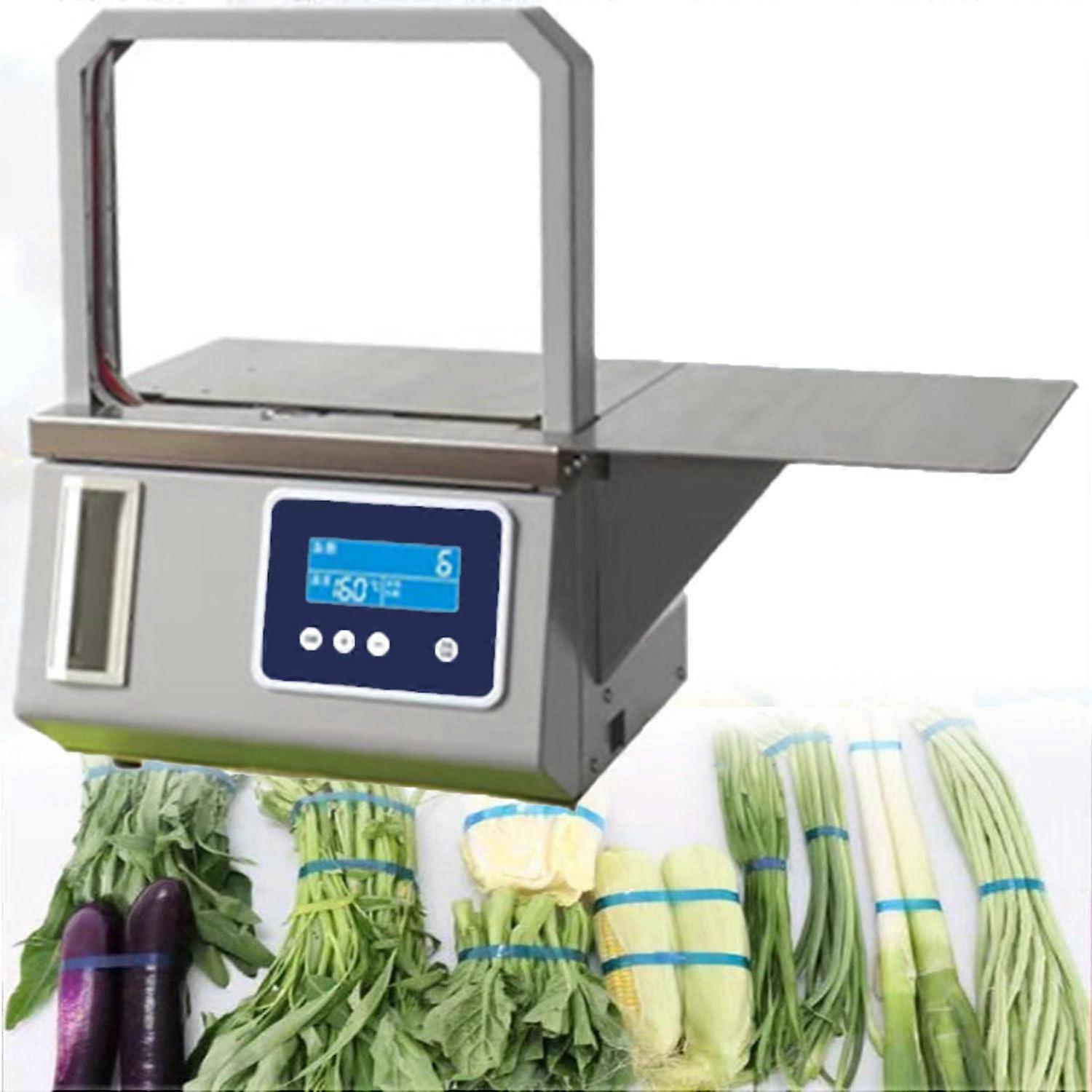 Automatic Strapping Machine with Fast Bundling Speed, Sensor Control for Supermarket Vegetable Tying