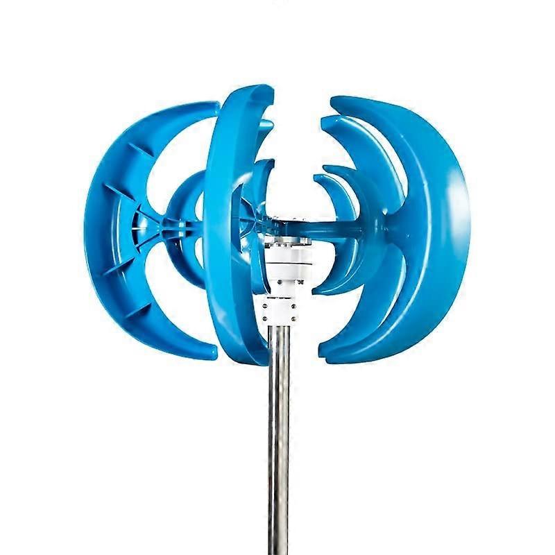 12V Blue Vertical Axis Wind Turbine Generator Direct Replacement for Wind Power Systems