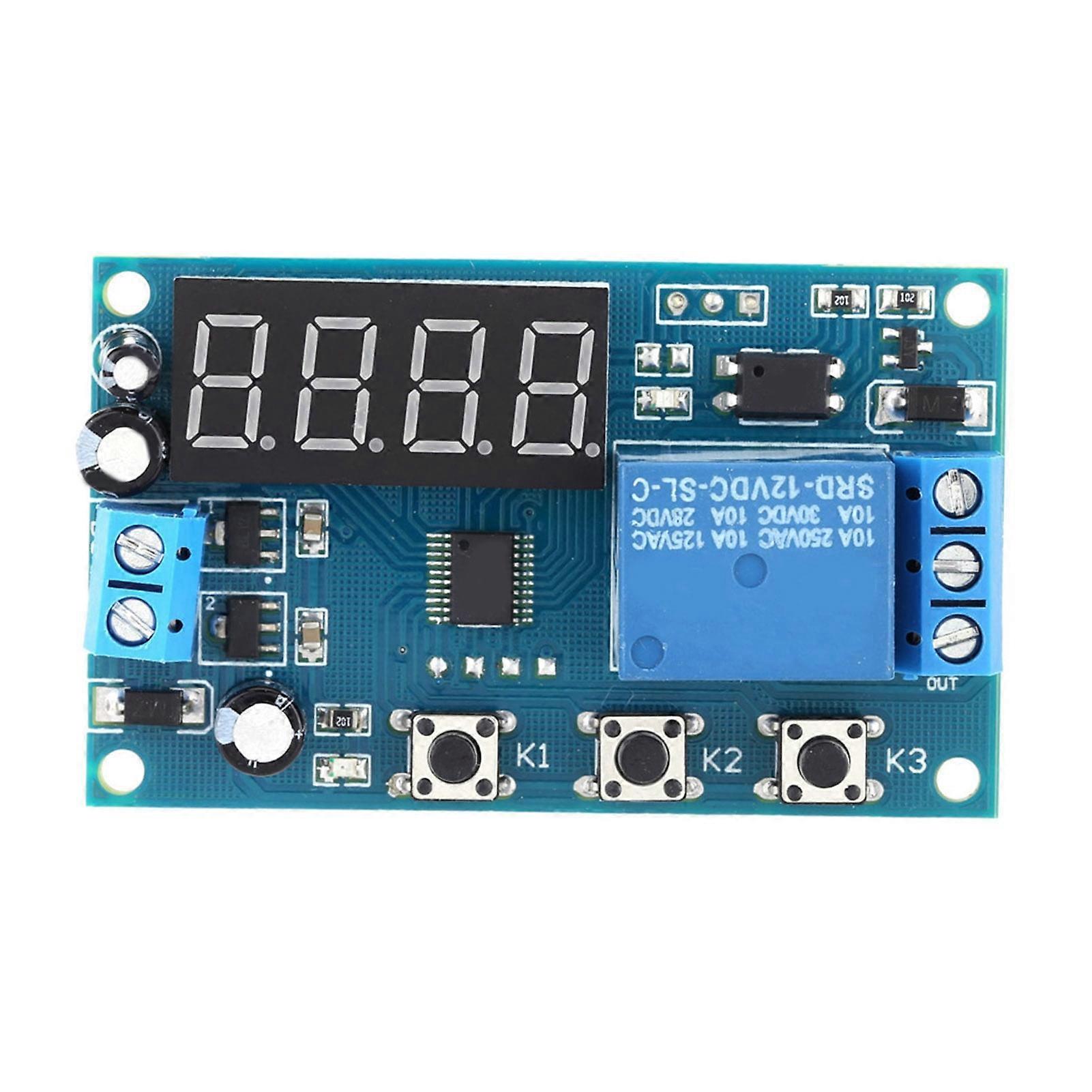 Timer Multifunction Delay Time Module Switch Control Relay Cycle Timer DC 12V