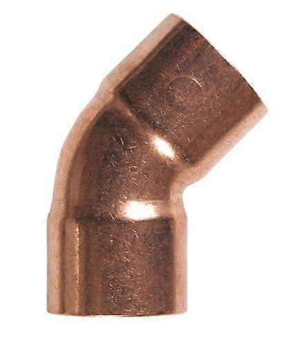 3/8 Inch Copper 45 Degree Sweat Elbow Fitting, Durable Plumbing Replacement, Precise Fit