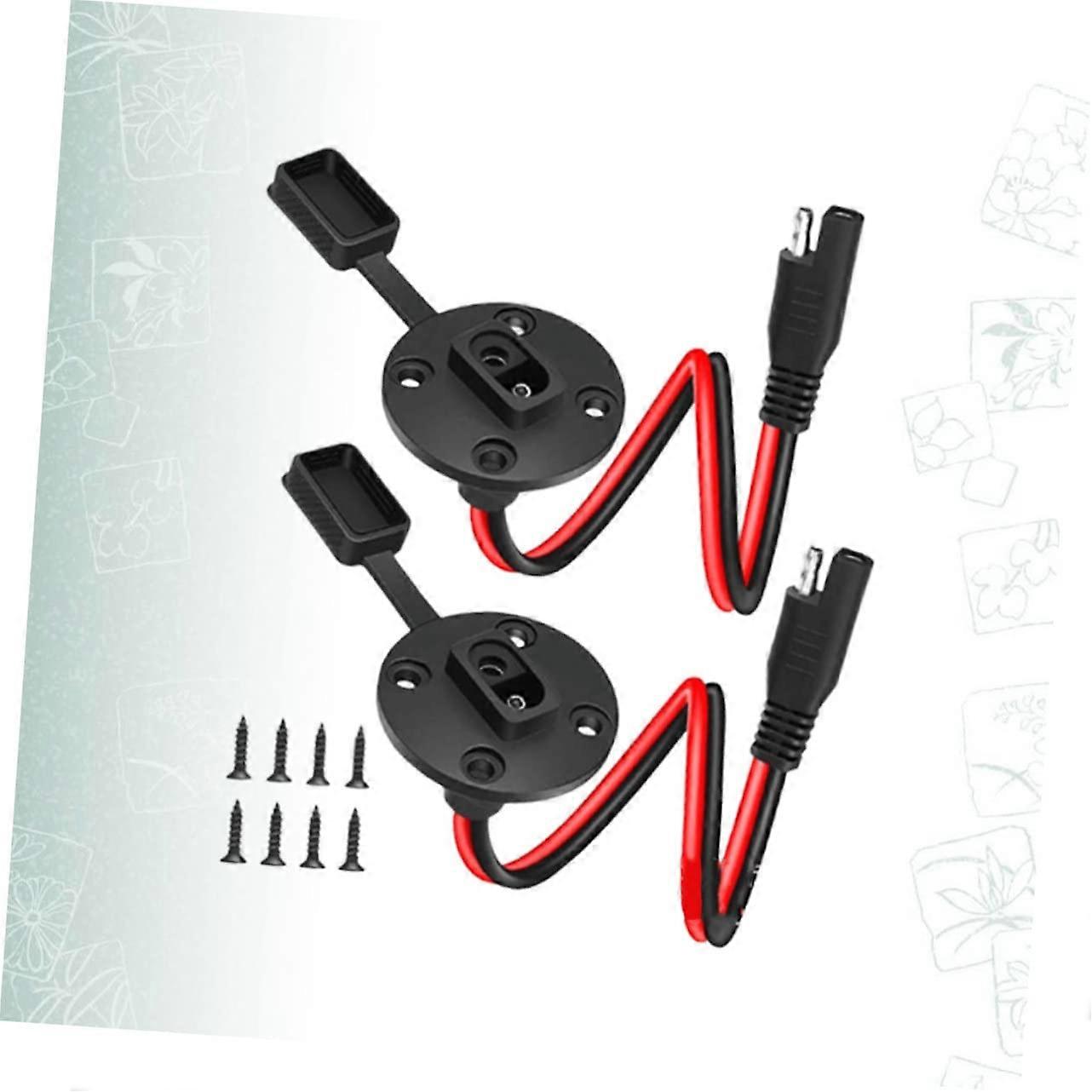 SAE Quick Connect Panel Cable with Screws for Fast Car Battery Charging Extension