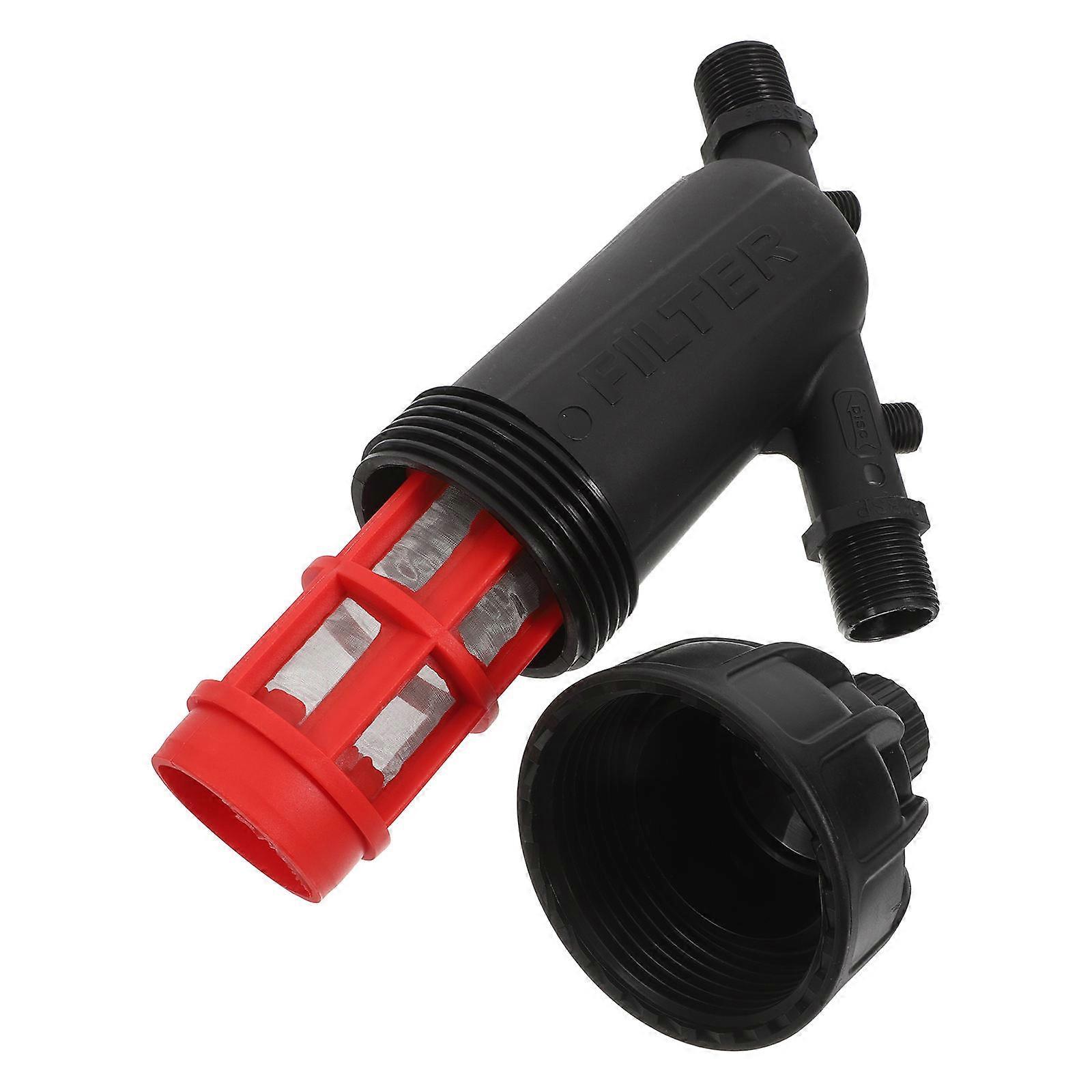 Mesh Water Filter Inline Strainer for Drip Irrigation Systems Black Plastic