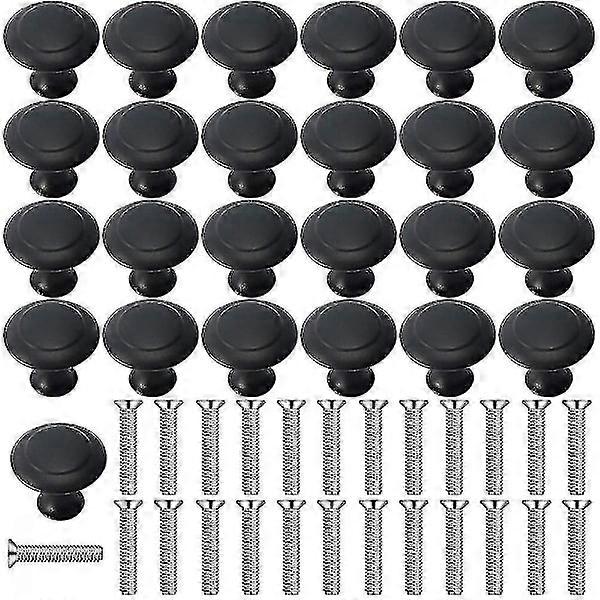 25 Pieces Cabinet Handle Knobs 30 mm for Bathroom, Cabinets