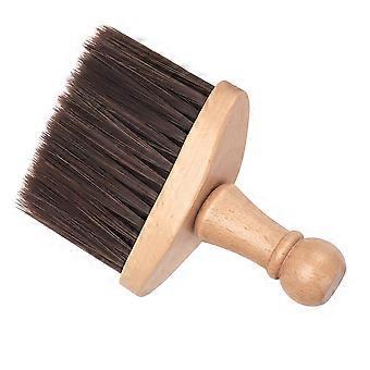 Neck Duster Brush Wooden Handle Hair Cleaning Tool for Barber 2Pcs