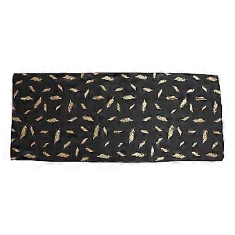 Long Women Headscarf Scarf Windproof Black Shawls For Office Travel 1Set