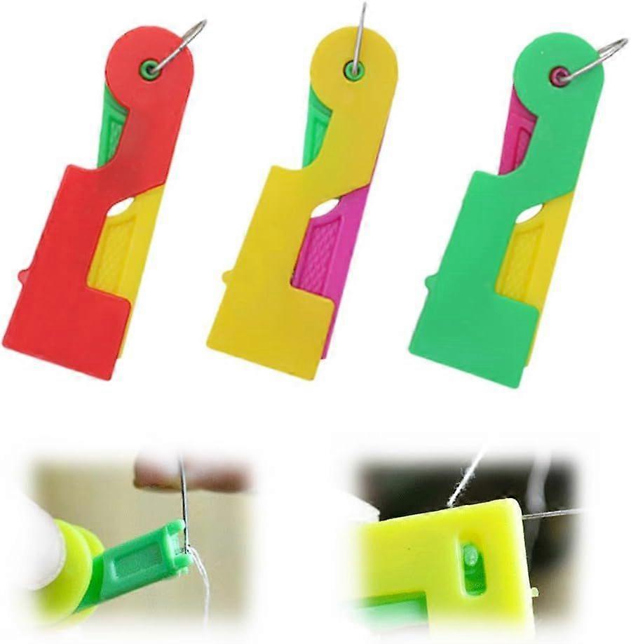 Automatic Needle Threader,New Sewing Machine Needle Threader,Sewing Needle Threaders,Plastic Needle Threaders,Automatic Needle Threading Device 3 PCS