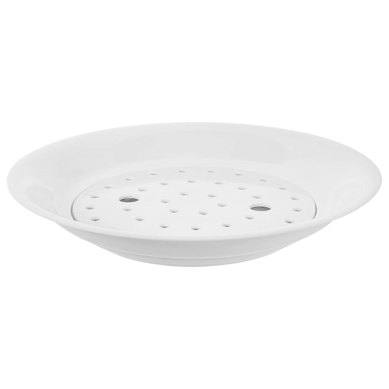 Dumpling Steaming Plate for Home Use 1Pcs Double-Layer Draining Plate