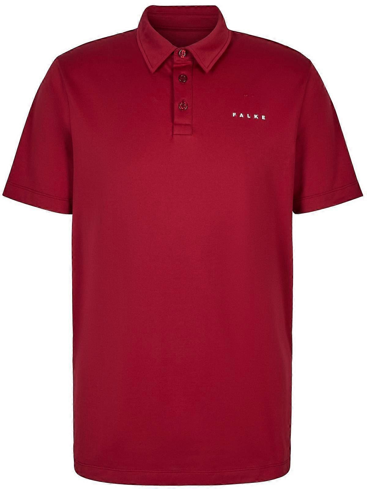 Falke Golf Pique Polo Shirt - Ruby Red