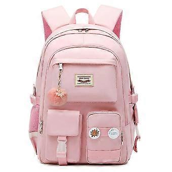Rucksack für Mädchen Büchertasche Niedliche Schultasche College Middle High Grundschule Rucksack für Teenager Mädchen, Rosa