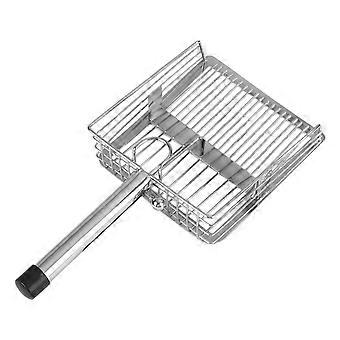 Large Cats Litter Scoops Metal Scoops for Kittens Litter Box Hollow Poop Sifter Deep Shovel Litter Box Cleaner Multicolor
