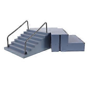 1 Set Finger-Skateboard-Park – Fingerboard-Rampen-Hinderniszubehör – Skatepark-Rampe aus Kunststoff – Finger-Sportartikel für Kinder