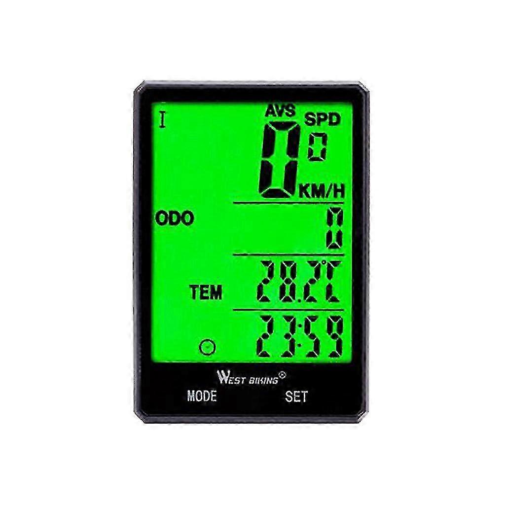 Mountain Road Bicycle Wireless Code Table Large Screen Speedometer
