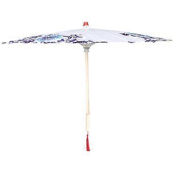 Classic Umbrella Silk Cloth Umbrella compatible withCosplay Use Blue