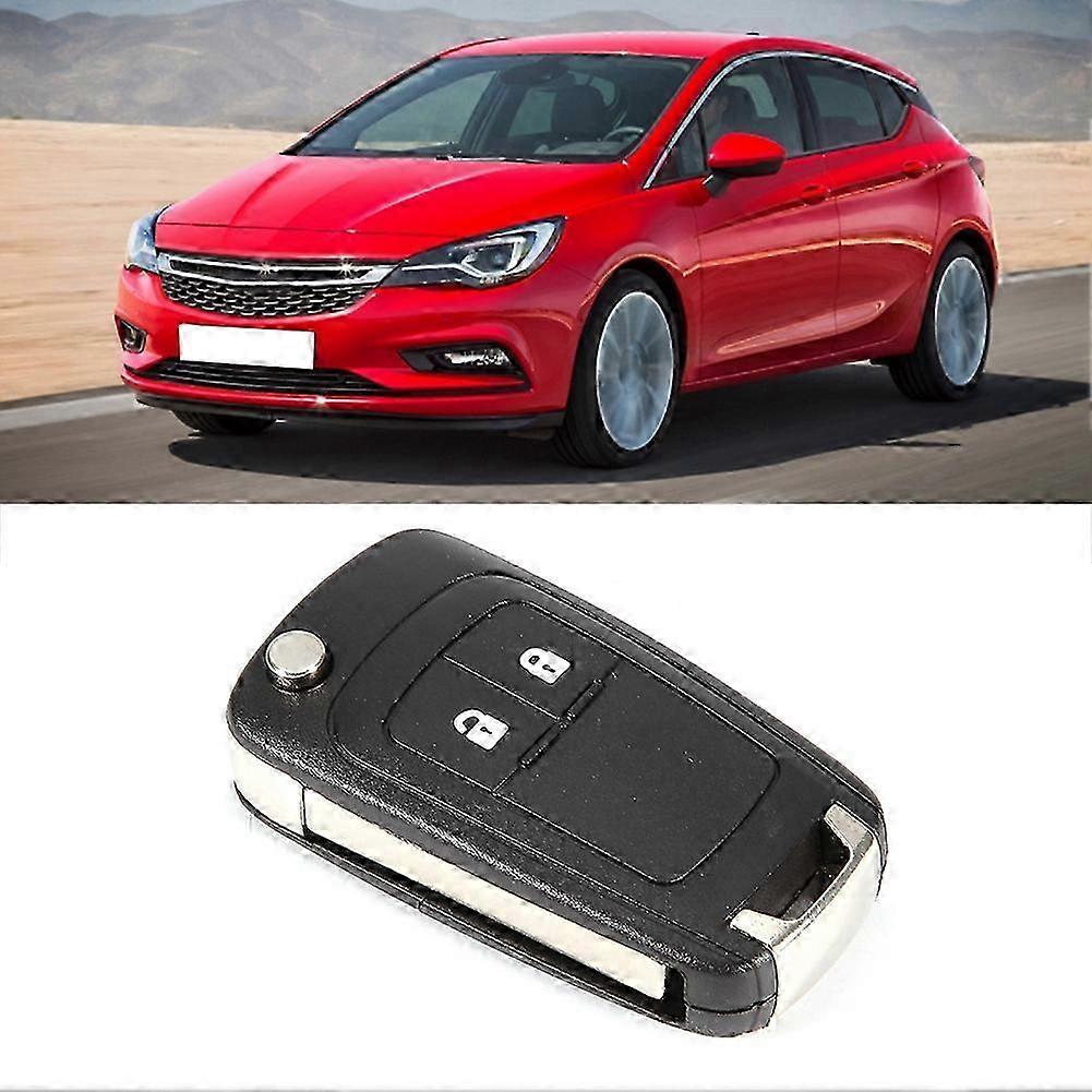 Button Folding Remote Key Shell Case Compatible with Opel, Vauxhall, Astra