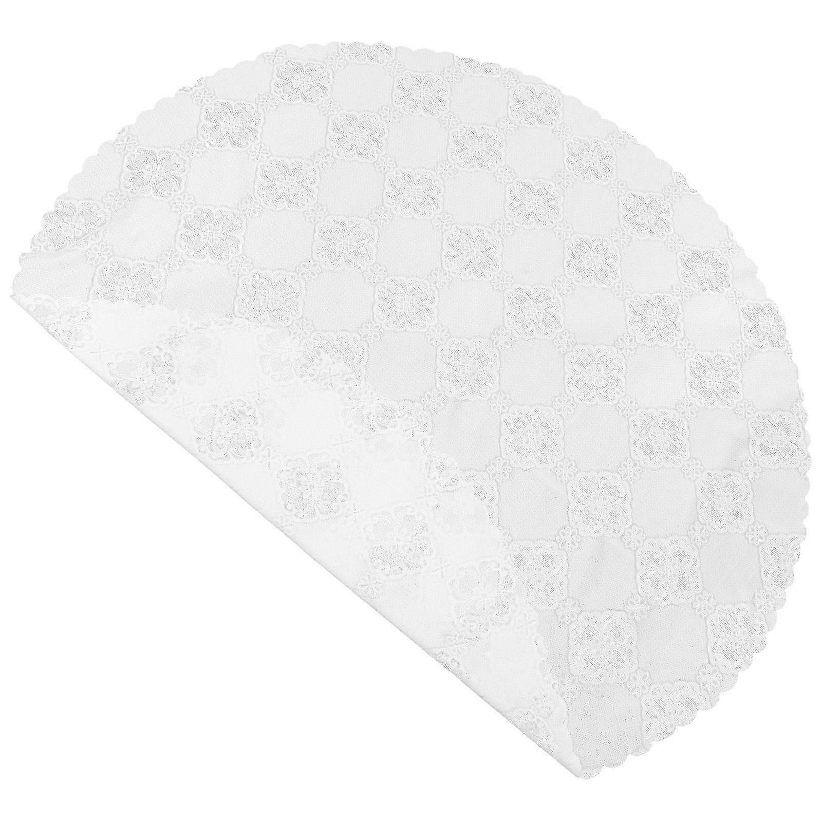White Rustic Lace Table Cloth for Table Use Round Tablecloth