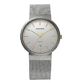 Bering mens watch wristwatch slim classic - 11036-004 Meshband