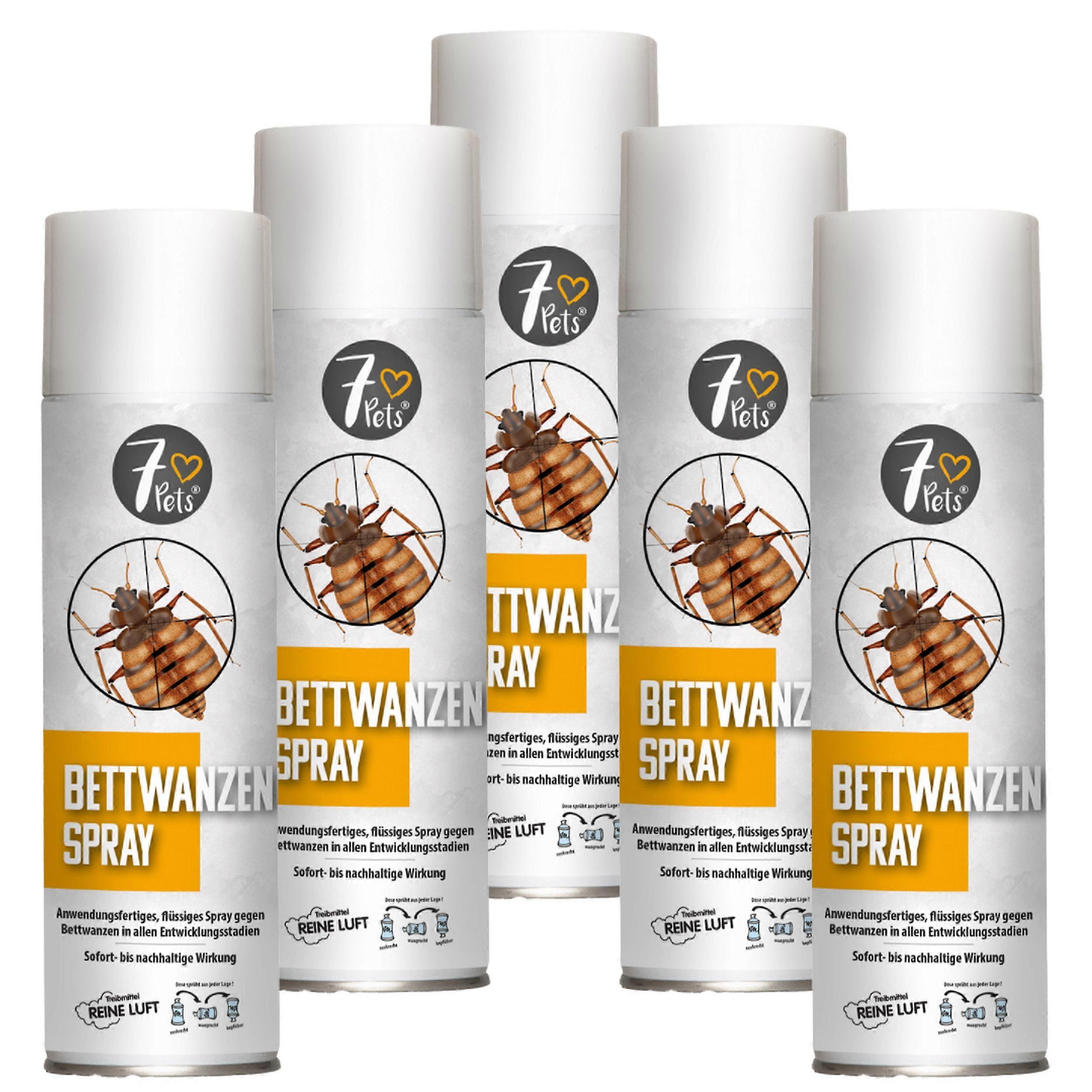 5 x 7Pets® Bed Bug Spray, 400 ml