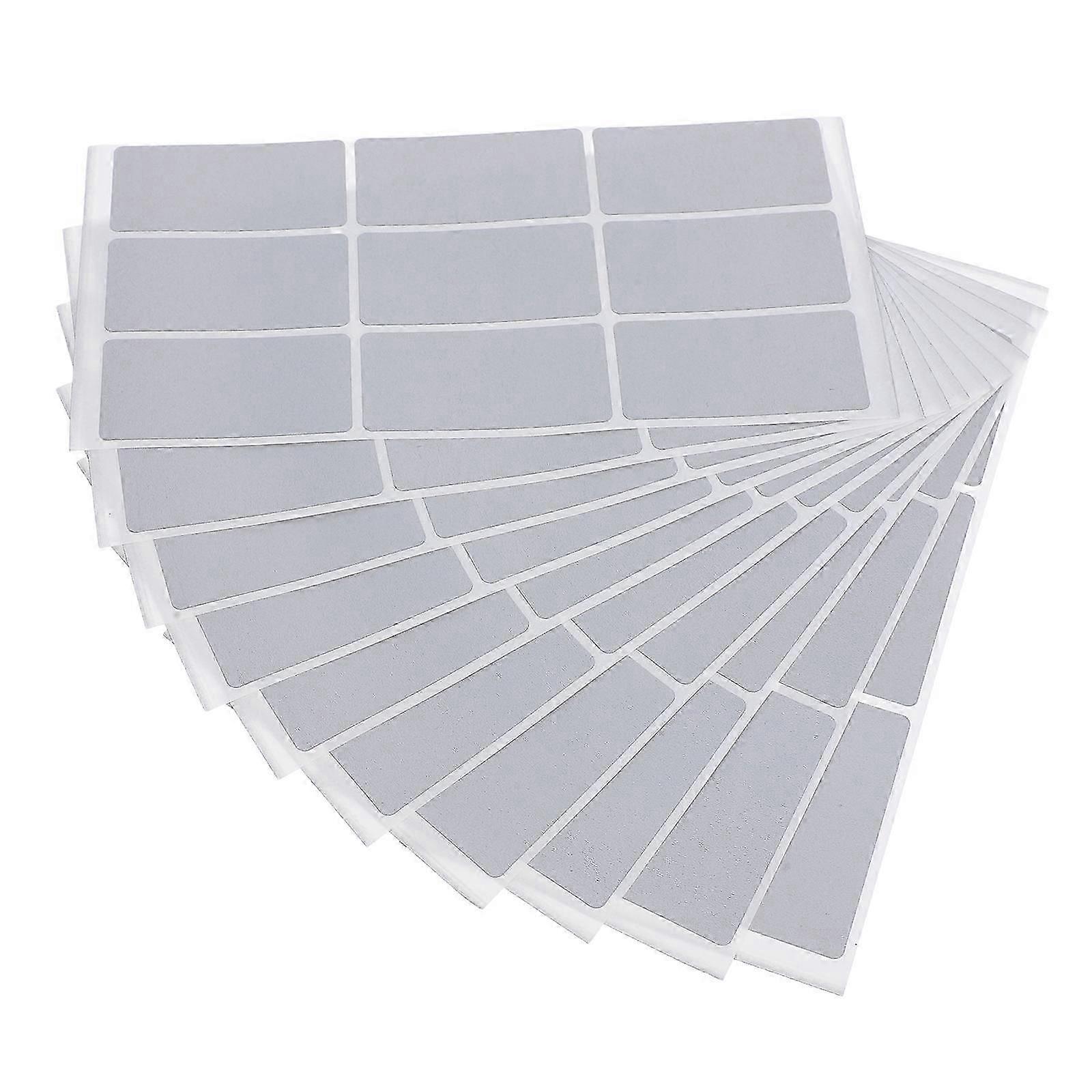 DIY Rectangular Silver Scratch Off Stickers for Raffle Games 30 Sheets