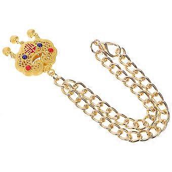 Holiday Pet Necklace Metal Longevity Lock Pendant Bell 3Pcs