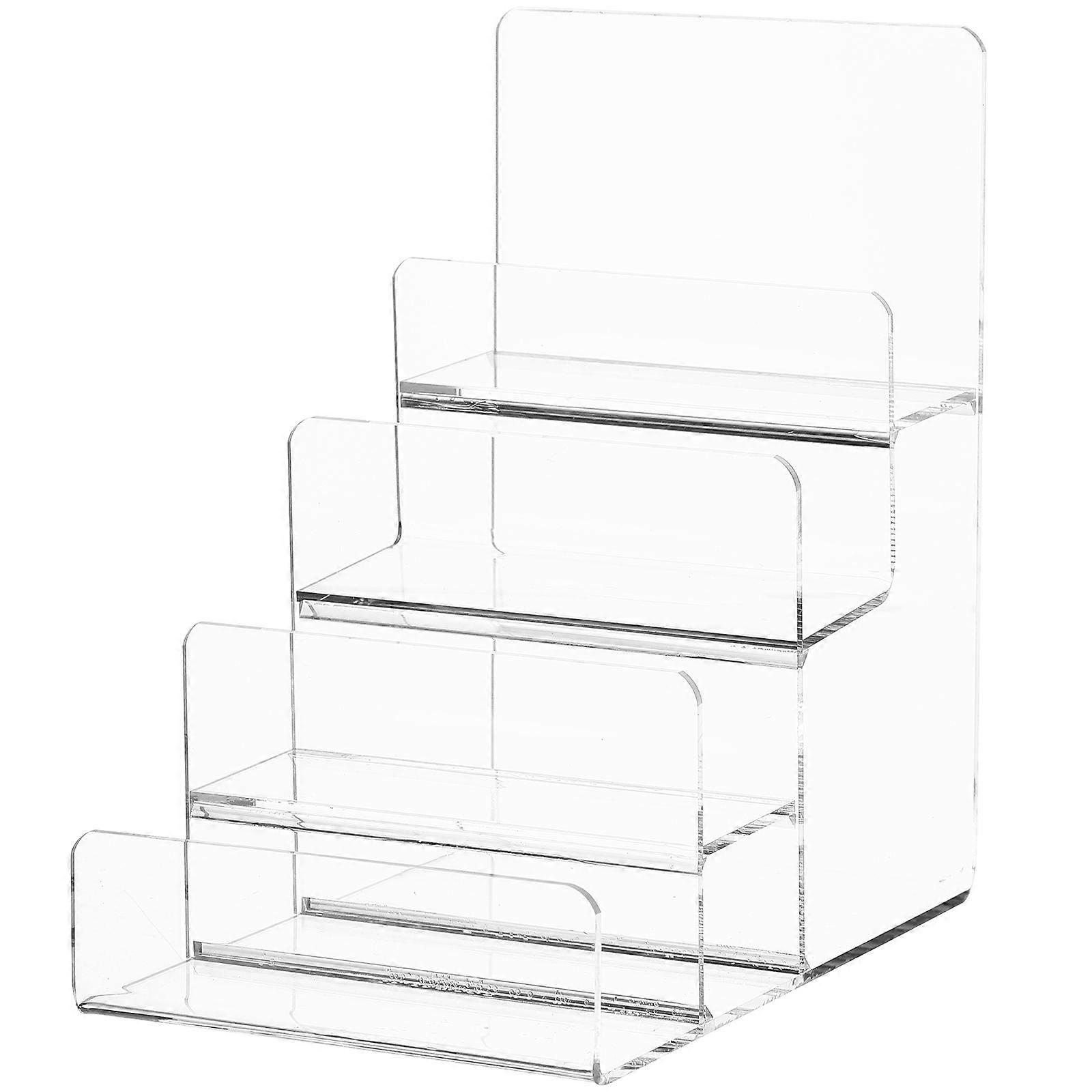 Transparent Acrylic Storage Rack for Desktop with Multi Layers 1Pcs
