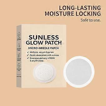 7/14/21PCS Sunless Glow Micro Needle Patch, Streak-Free Self-Tan Skin Sticker For Even Natural Body Skin Tone