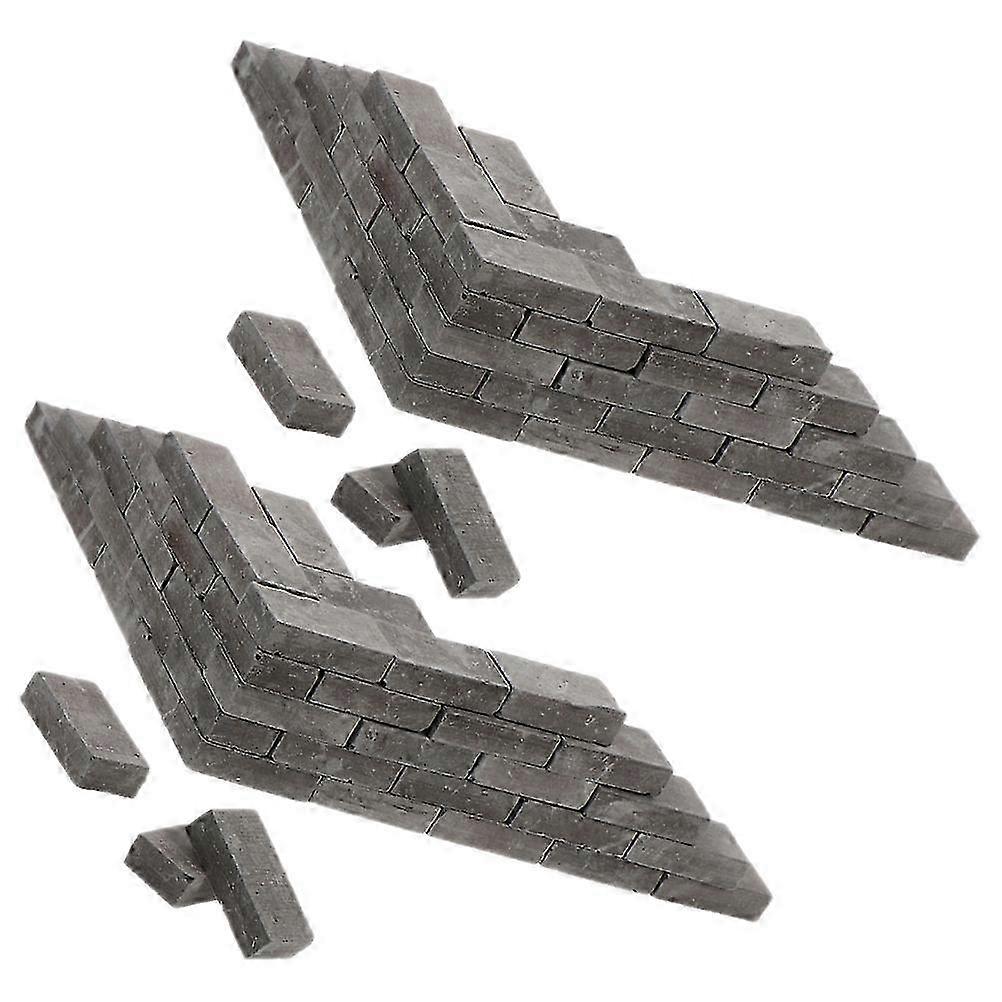 100pcs Mini Bricks Landscaping Miniature Bricks Models Small Bricks for Crafts Bricks Ornament