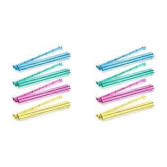 8X American Mahjong Ruler with Push Rod 4 Colors Majiang Tile Racks Mahjong Accessories and Gifts