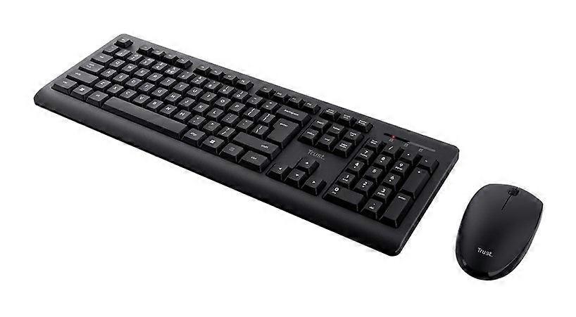 Trust Primo - Set (tastiera wireless + mouse wireless), nero