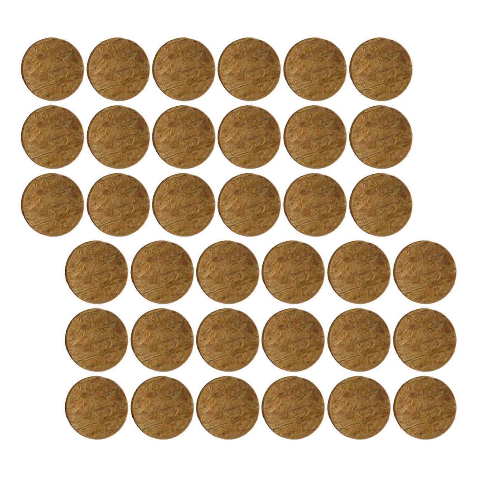 Moss Round Discs Coconut Shell Elements for Aquarium Decor 50Pcs