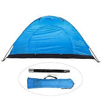 Tente impermable pour loisirs en plein air, pour une personne, pour le camping, la pche et l'escalade, bleu