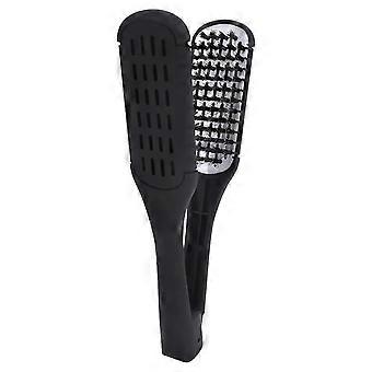 Spazzola lisciante per capelli con rivestimento in ceramica, pettine anticrespo per casa e viaggi