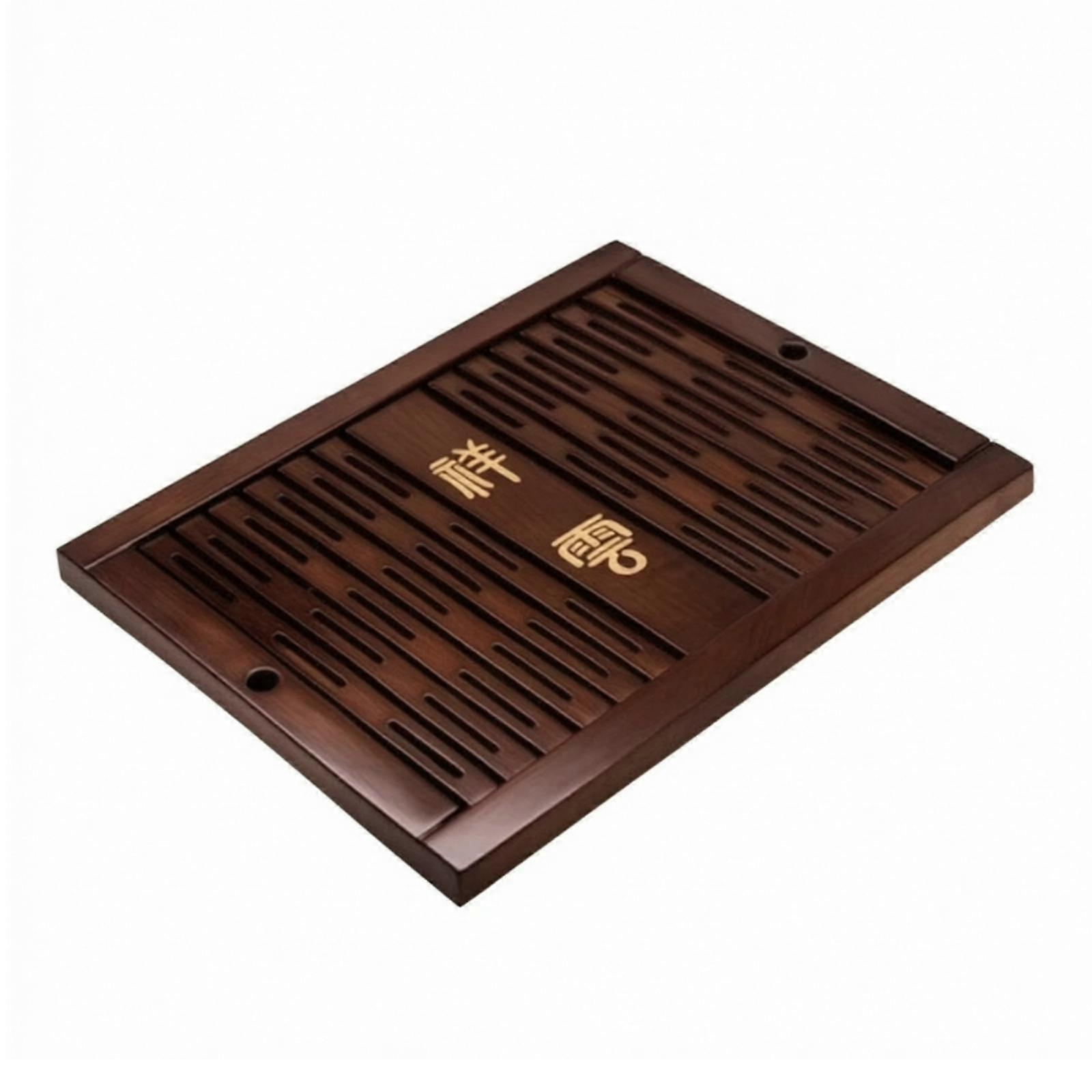 Tea Tray Insert Embedded Tea Tray Panel with Drainage Holes Decorative